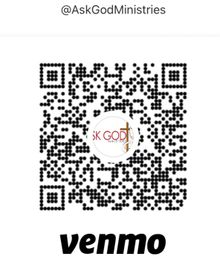 Venmo QR code for Ask God Ministries