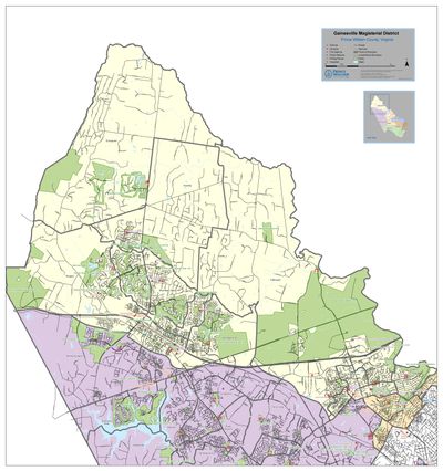 Map of The Gainesville Magisterial District
