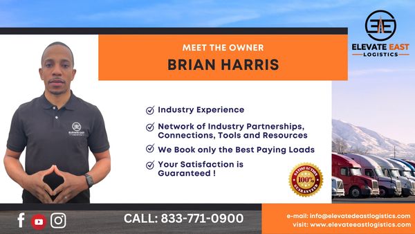 Meet the Owner of Elevate East Logistics, Mr. Brian Harris.