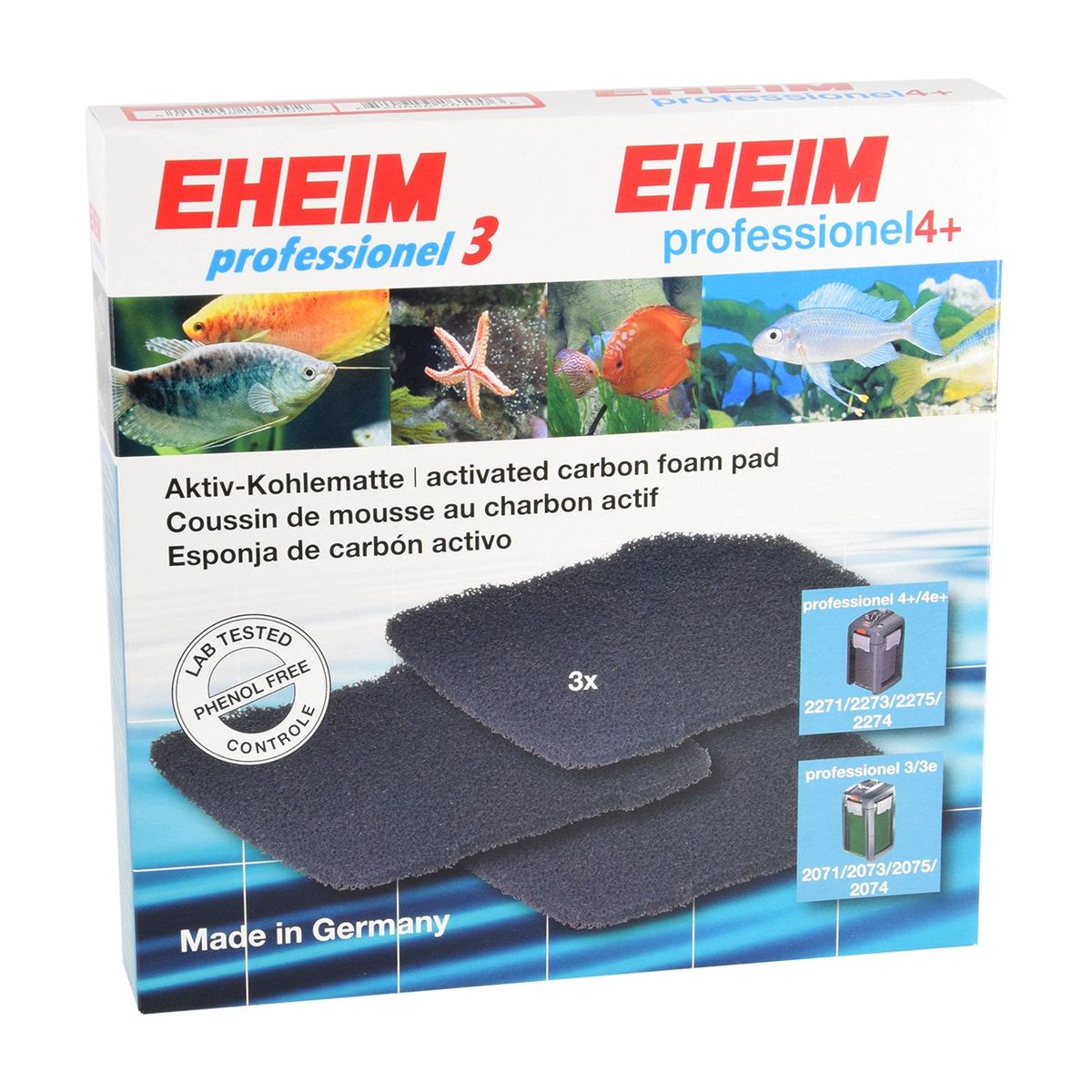 Eheim Activated Carbon Pads For 71 75 74 Pro 4 2271 2272 2273 2274 2275 3
