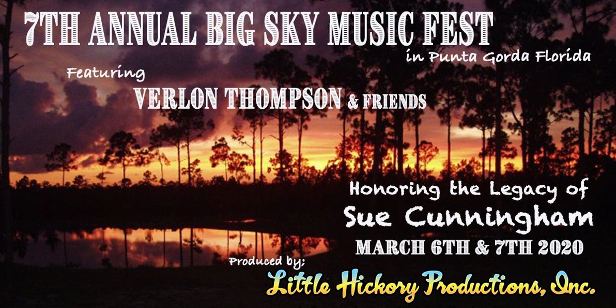 Poster for the 7th Annual Big Sky Music Fest in Punta Gorda, Florida.