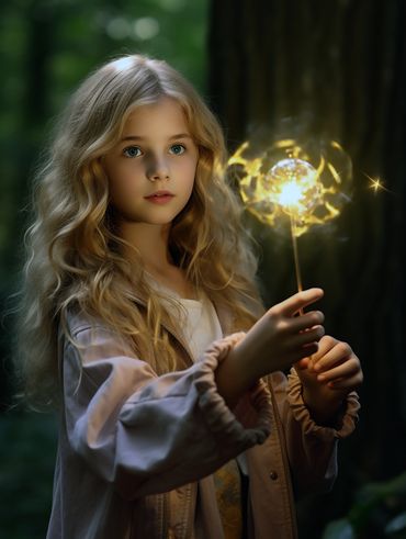 10 year-old Avenia is the daughter of Lewis Owen.  Here she discovers one of the Seven, the Wand of 