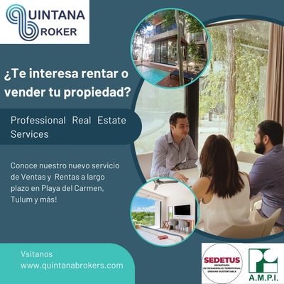 Rentas en Playa del Carmen  con un Asesor Inmobilario Certificado