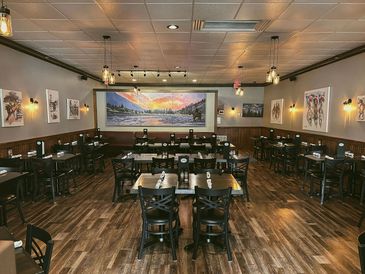 Cody Steakhouse dining room at Cody Wyoming available for catering and special events