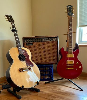My Gibson SJ-150, Mesa Boogie Mk IV and 1998 Gibson Les Paul Double Cut