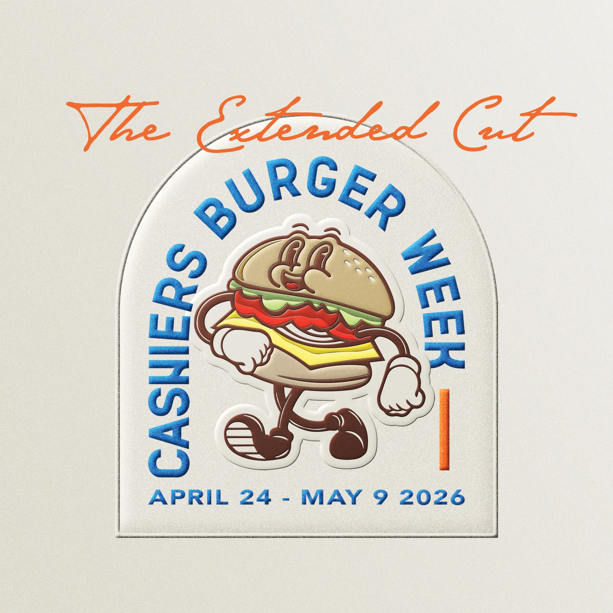 Poster for 'The Extended Cut' exhibition from April 24 to May 9, 2026.