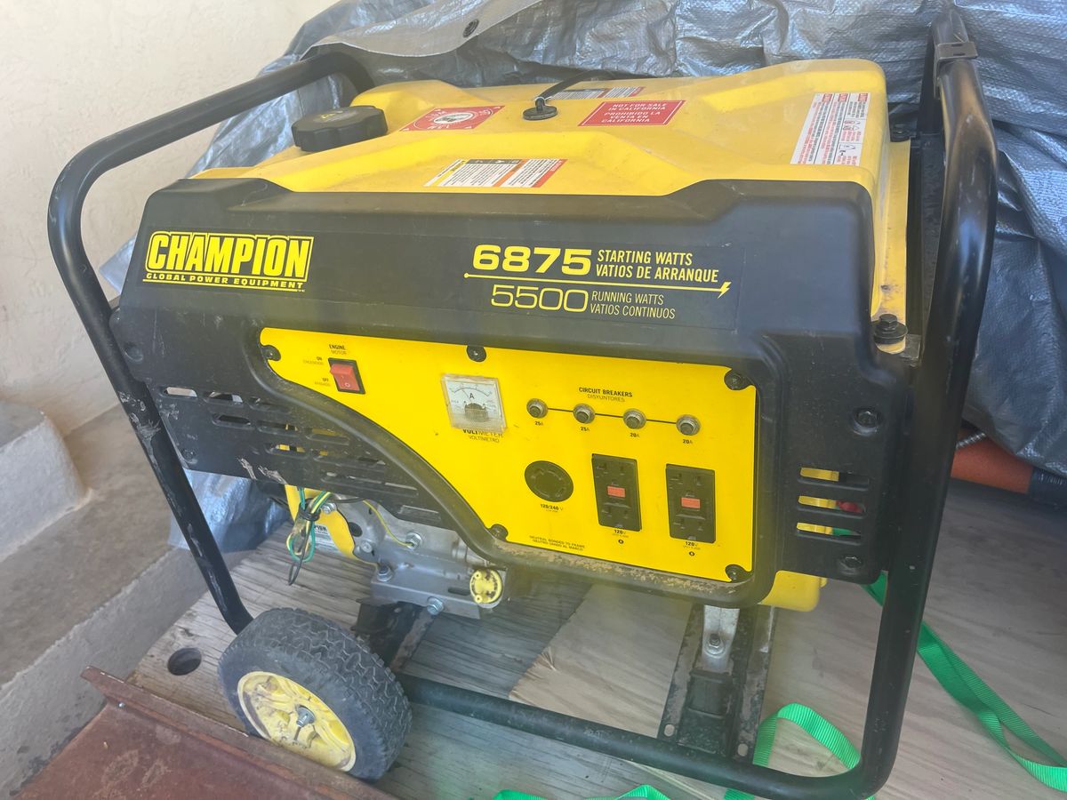 Generators 6875 and 10,000 watts