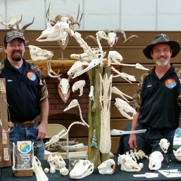 A lifetime of outdoor pursuits and the love of taxidermy and bone preparation brought this duo toget