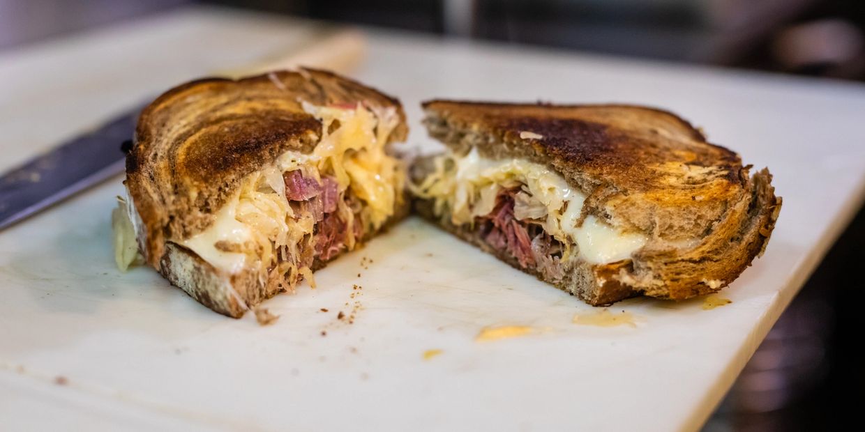 Pictured: Brisket Reuben Sandwich