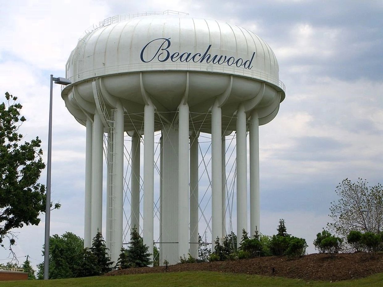 Beachwood, Ohio water tower