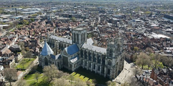 Aerial view of York