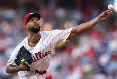 Cristopher Sanchez of the Philadelphia Phillies throws a pitch and destroys dreams.