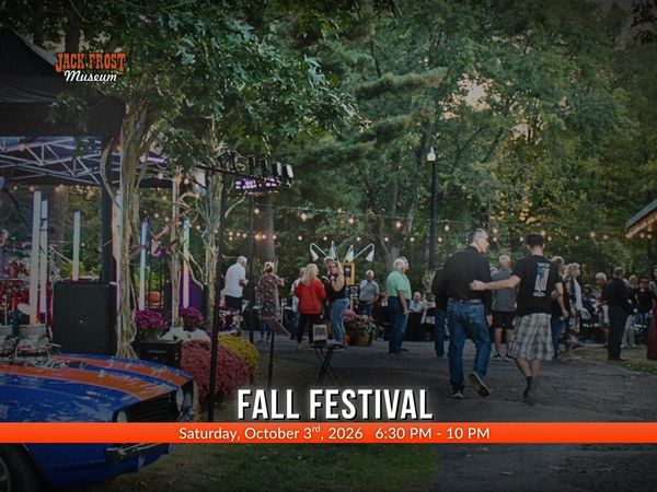 A view from 2025's Fall Festival at the Jack Frost Museum in Washington, MI, a Jack Frost Museum log