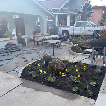 flagstone patio