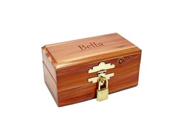 Wooden Urn with Lock