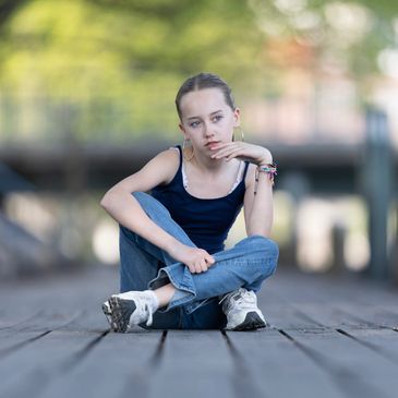 Portrettfoto av jente, profesjonell portrettfotografering i Halden, Østfold og Oslo