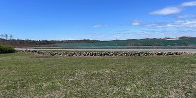 Block Island brushcutting. Stone wall clearing Block Island. Block Island landscaping. 