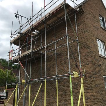 scaffolding to property for gutter repairs