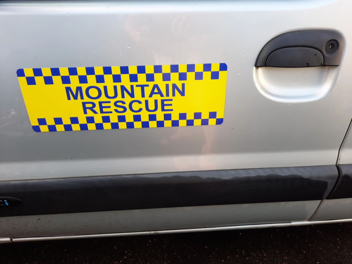 Mount Rescue Wall Sticker MOUNTAIN RESCUE pair of magnetic signs.