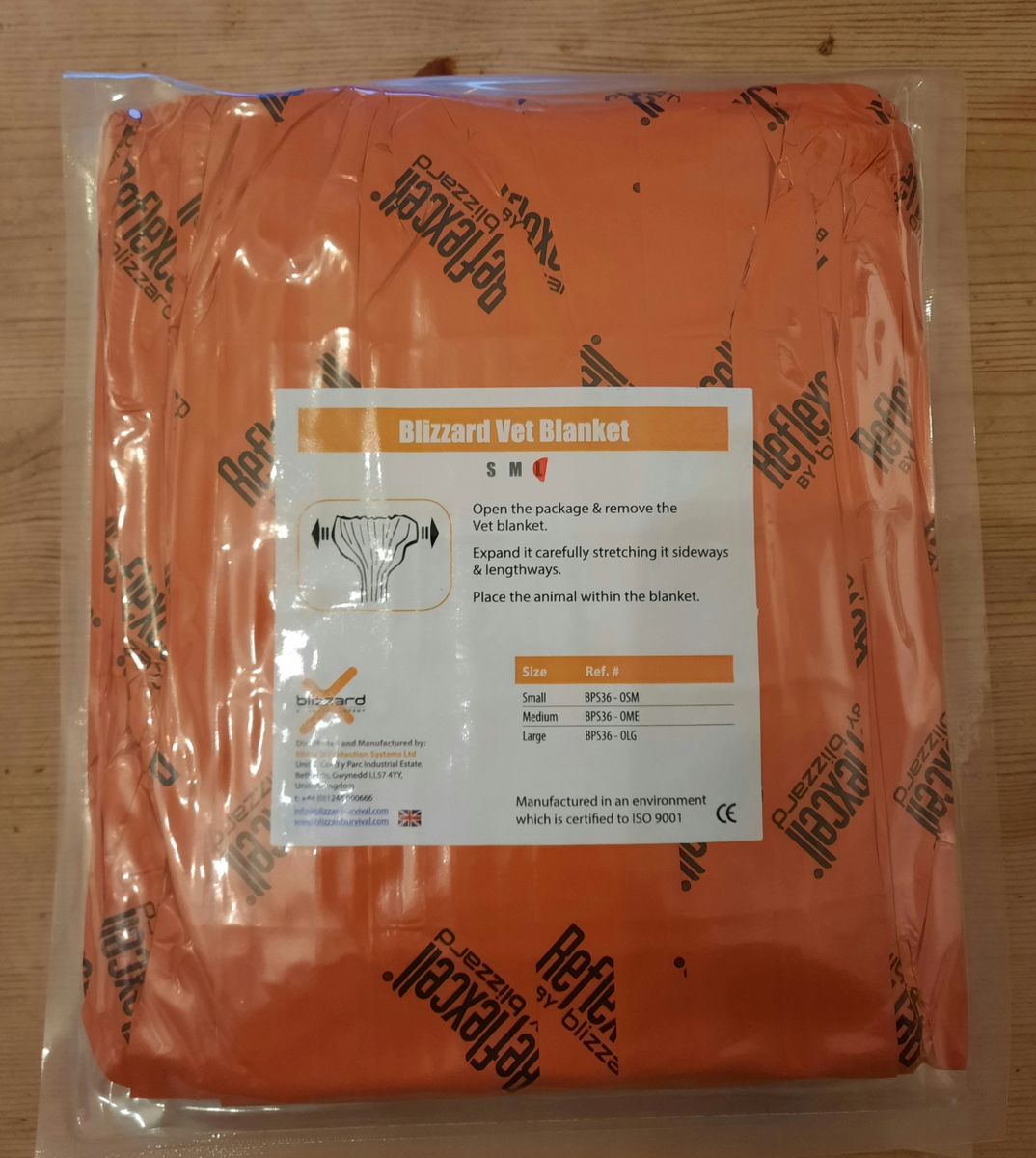 Blizzard Vet Blanket, large dog, BPS36OLG