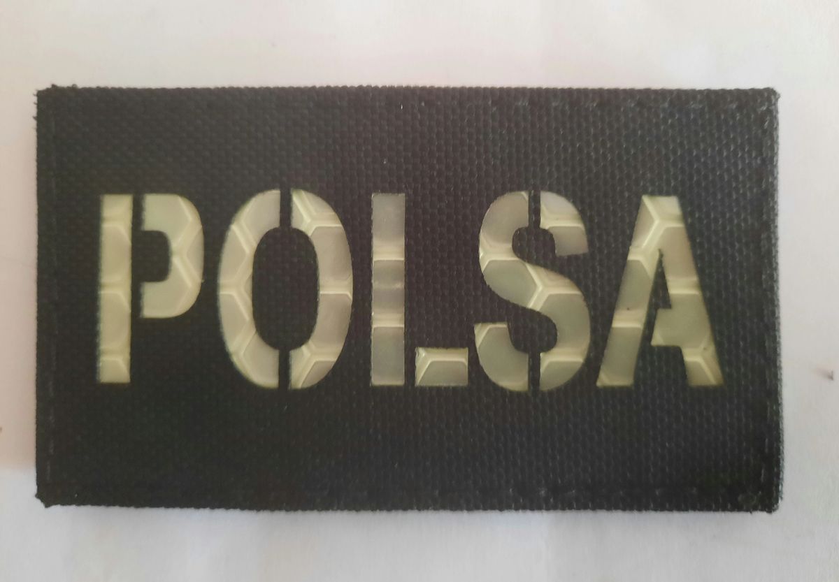 POLSA Police Search Adviser laser cut velcro patch