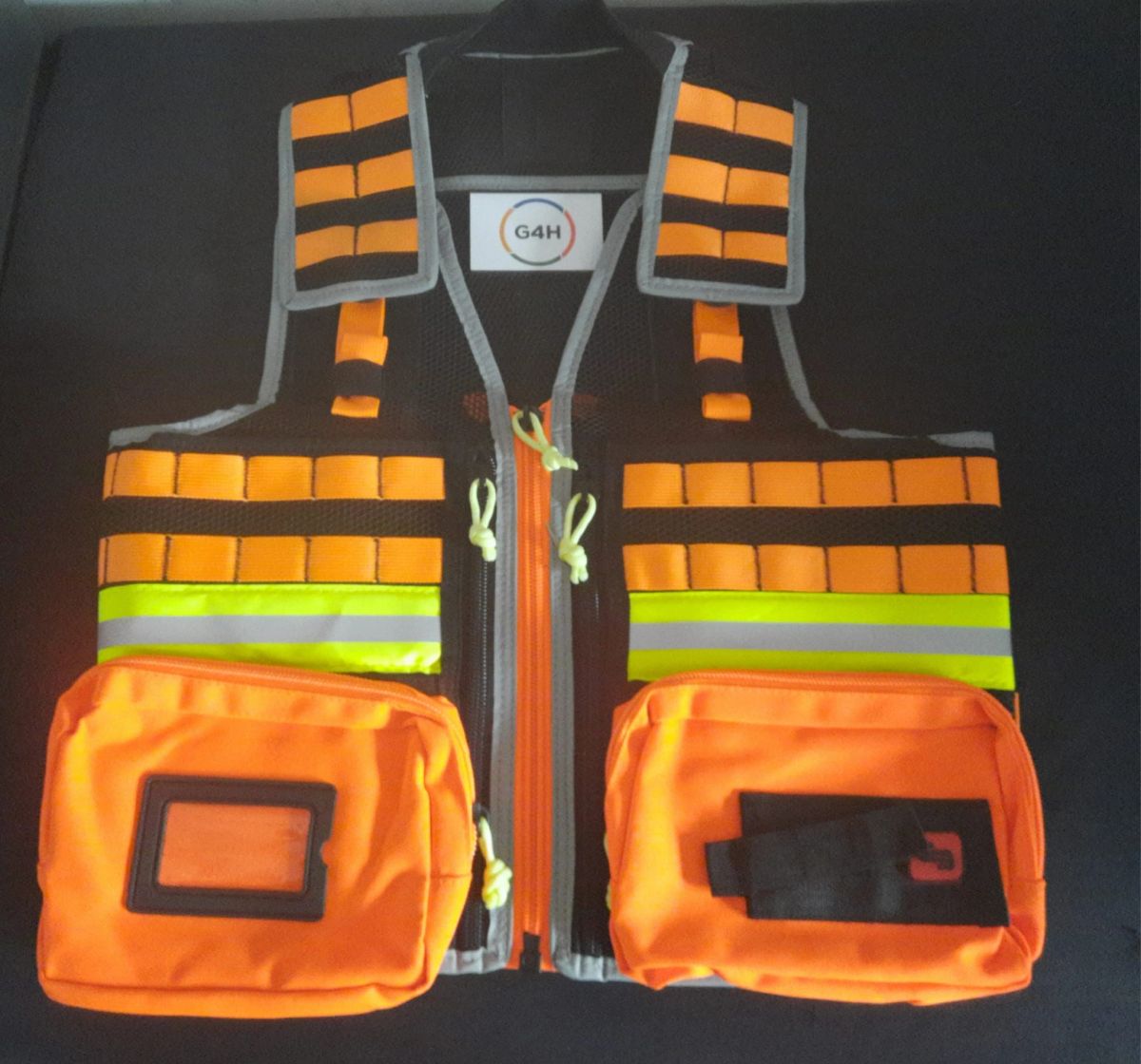 Search And Rescue load vest, MOLLE Orange