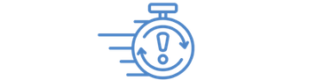 Illustration of a stopwatch with motion lines.