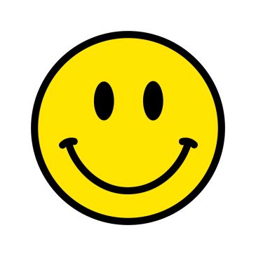 Classic yellow smiley face.