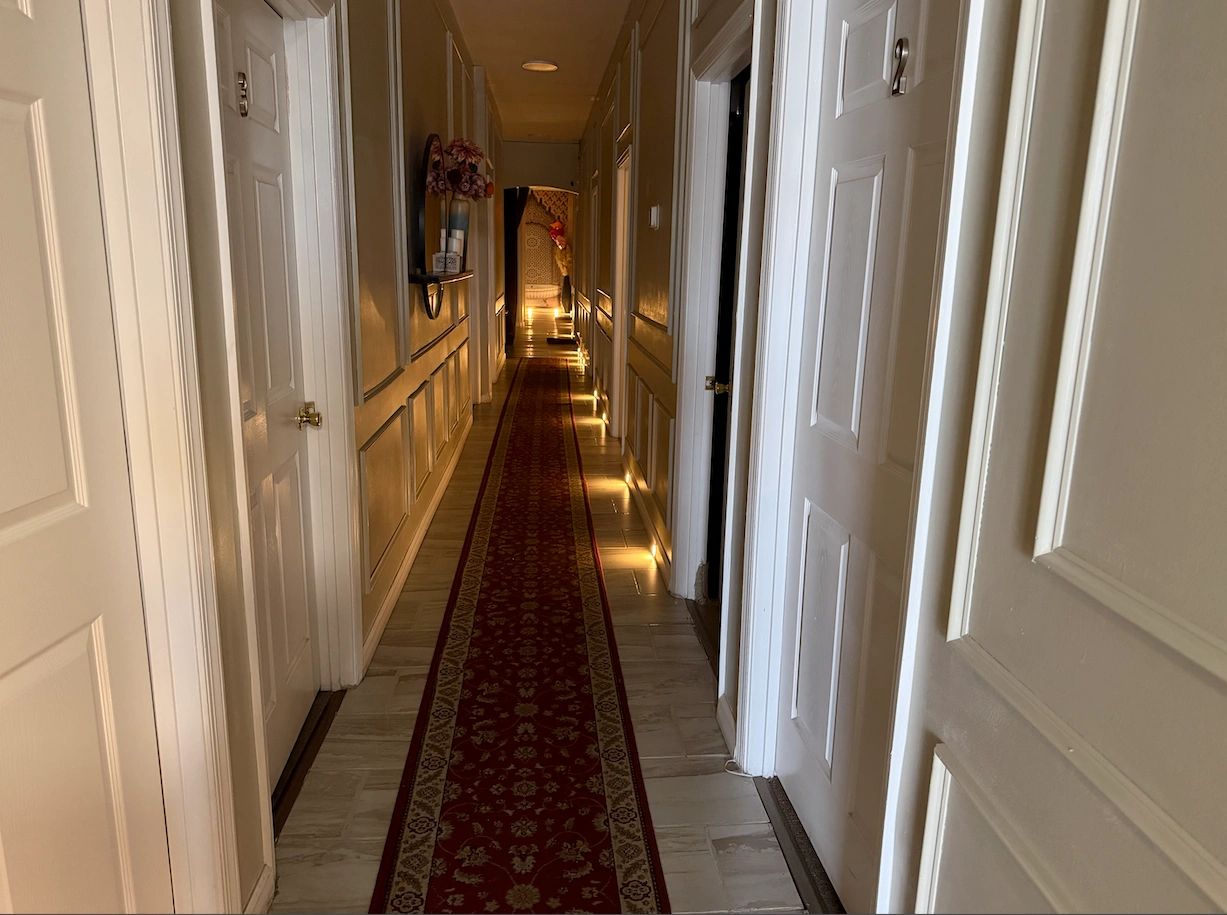 Clean, professional medical spa treatment room with neutral tones at Oasis spa in Virginia Beach