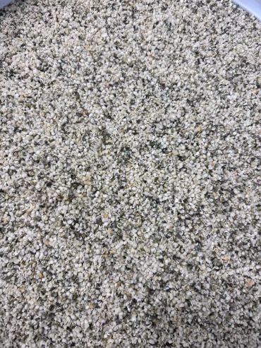 Close-up of small gray gravel.