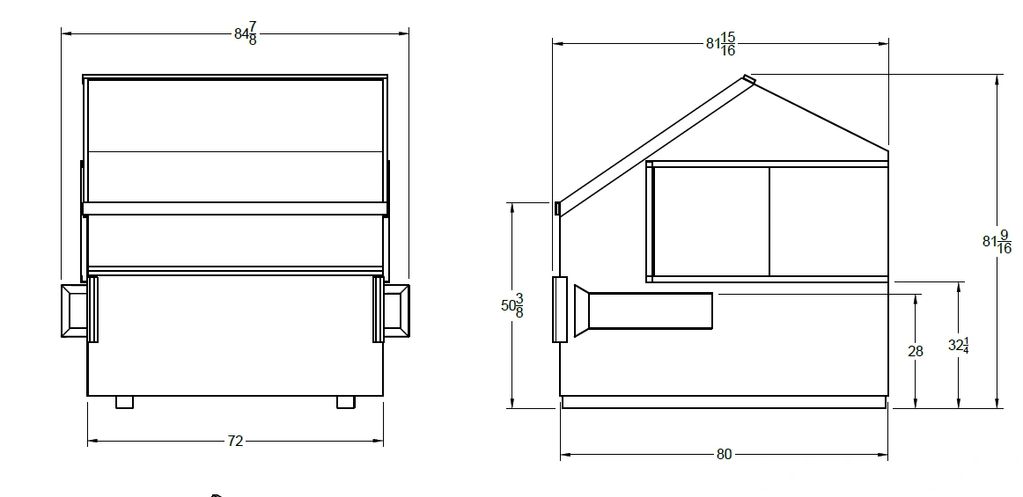 8 Yard Front Load Container Dimensions