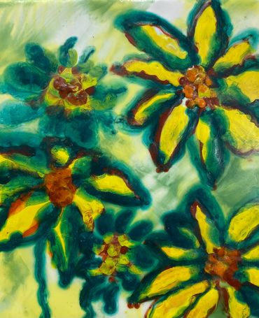 Flowers
Encaustic