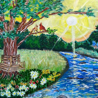 I Chose to Follow The Sun - Oil on Canvas