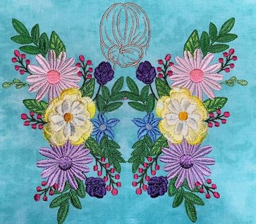 Butterfly Machine Embroidery Instant Digital Download File Quilting Embroidery Machine PES JEF etc..