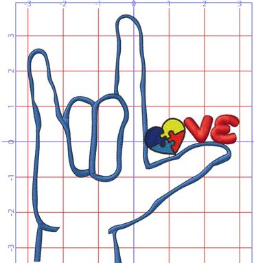 Autism Awareness Machine Embroidery Instant Digital Download SEW JPX JEF JEF+ NGS U TAP HUS VIP PES