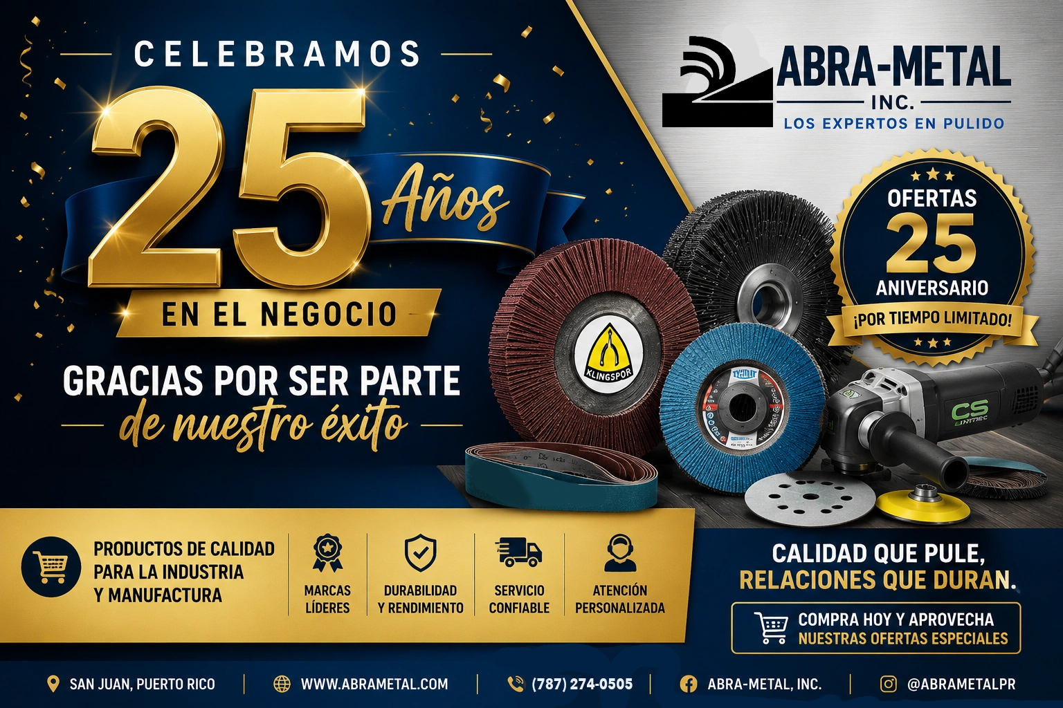 Abra celebrates 25yrs in business! 