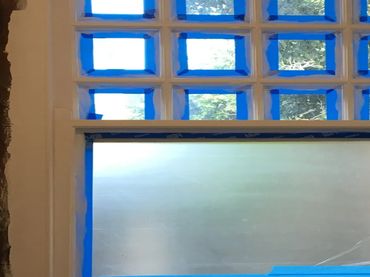Masking of sash window