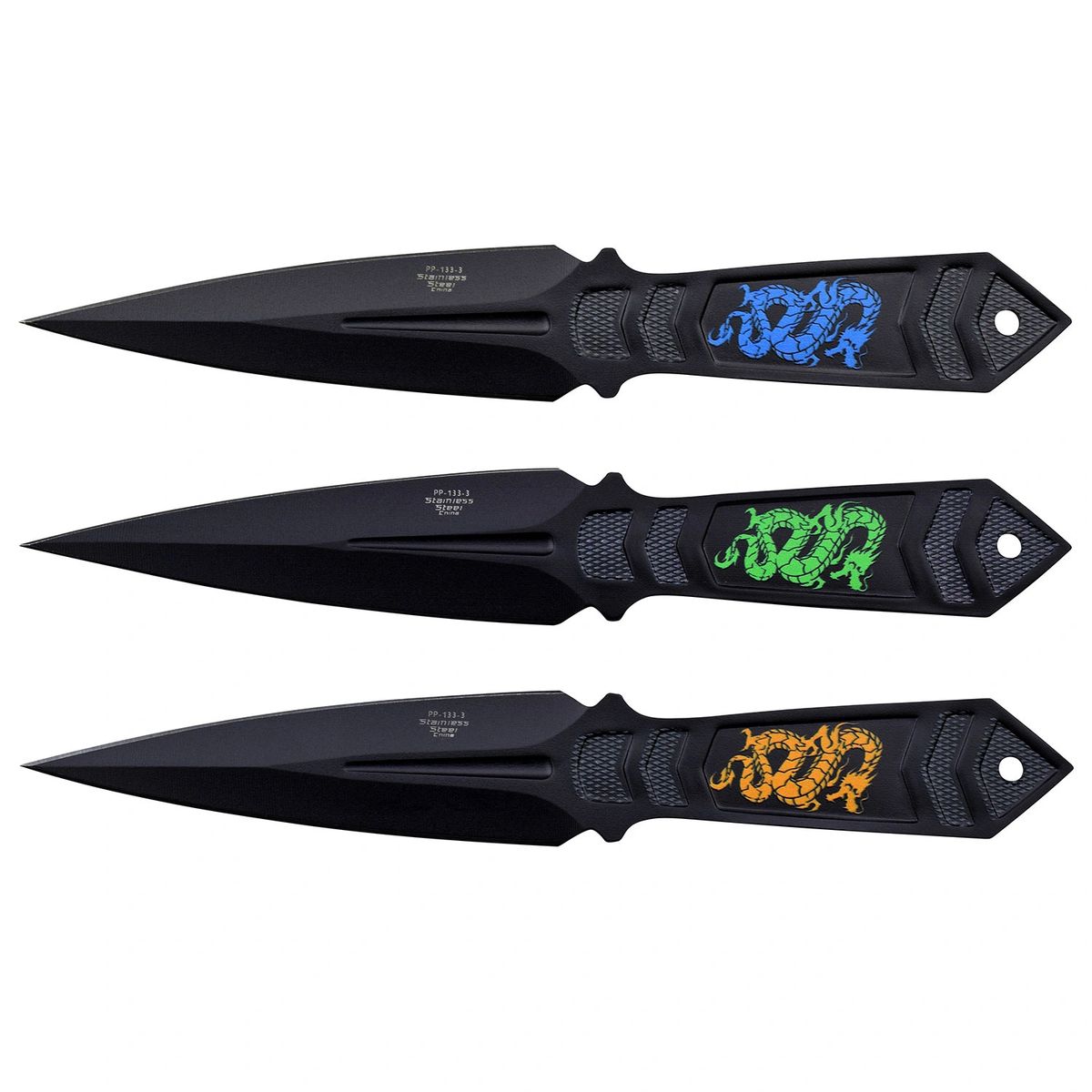 Perfect Point 8.5" Throwing Knife Set 3pc with Sheath