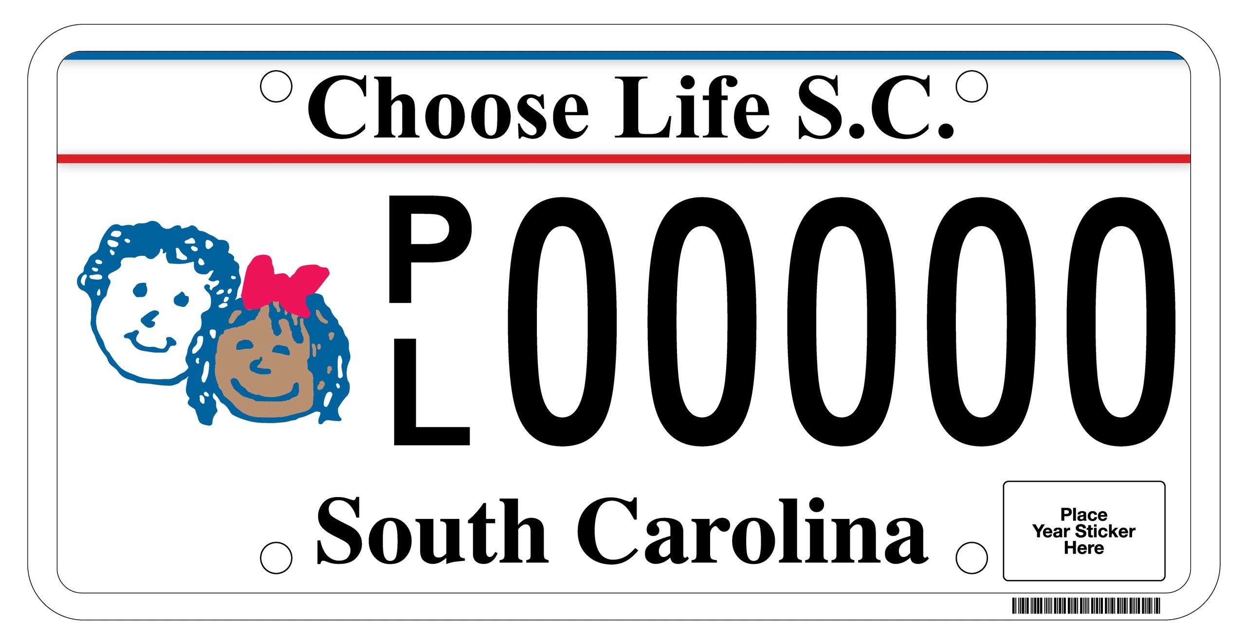 Choose Life SC license plate