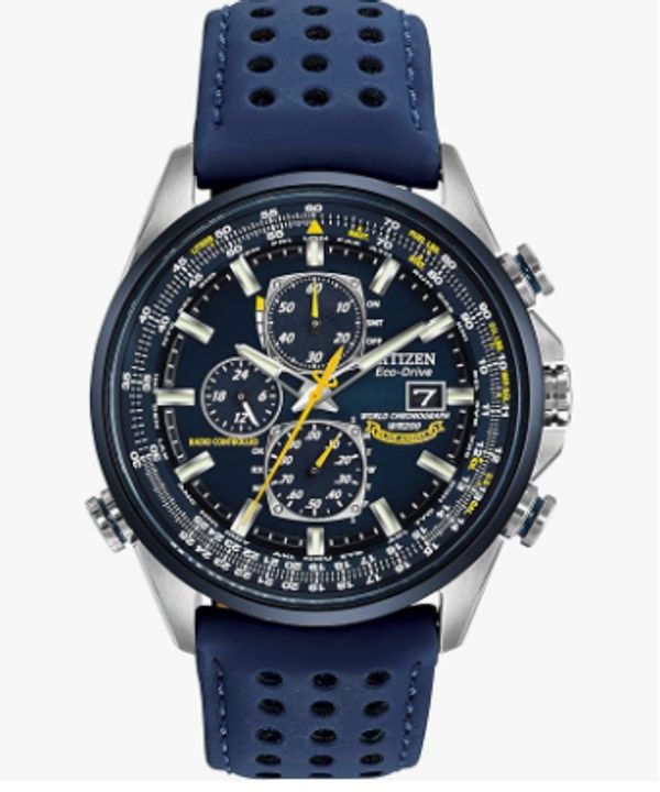 Citizen Men's Eco-Drive Sport Luxury World Chronograph Atomic Time Keeping Watch