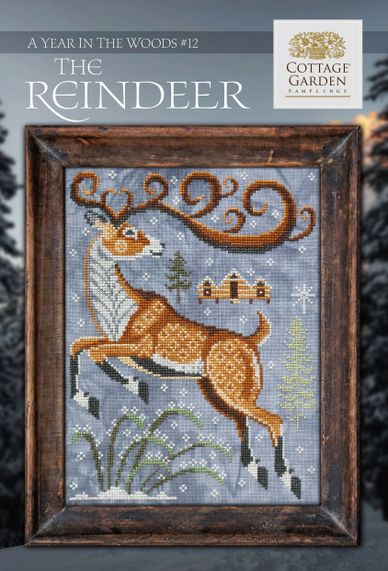 A Year in the Woods 5: The Ferret - Cottage Garden Samplings - Cross Stitch  Pattern