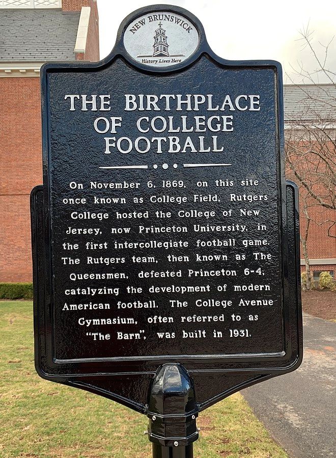 America's first football game