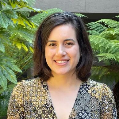 Smiling woman looking forward with optimism