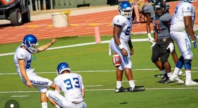 Coach Ben in high school as MISD's top kicker