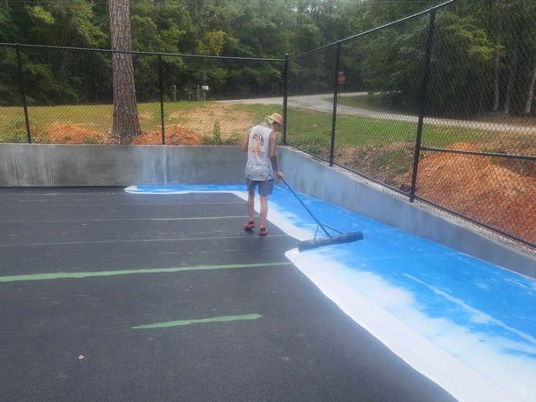 Cushion X sealer being applied.