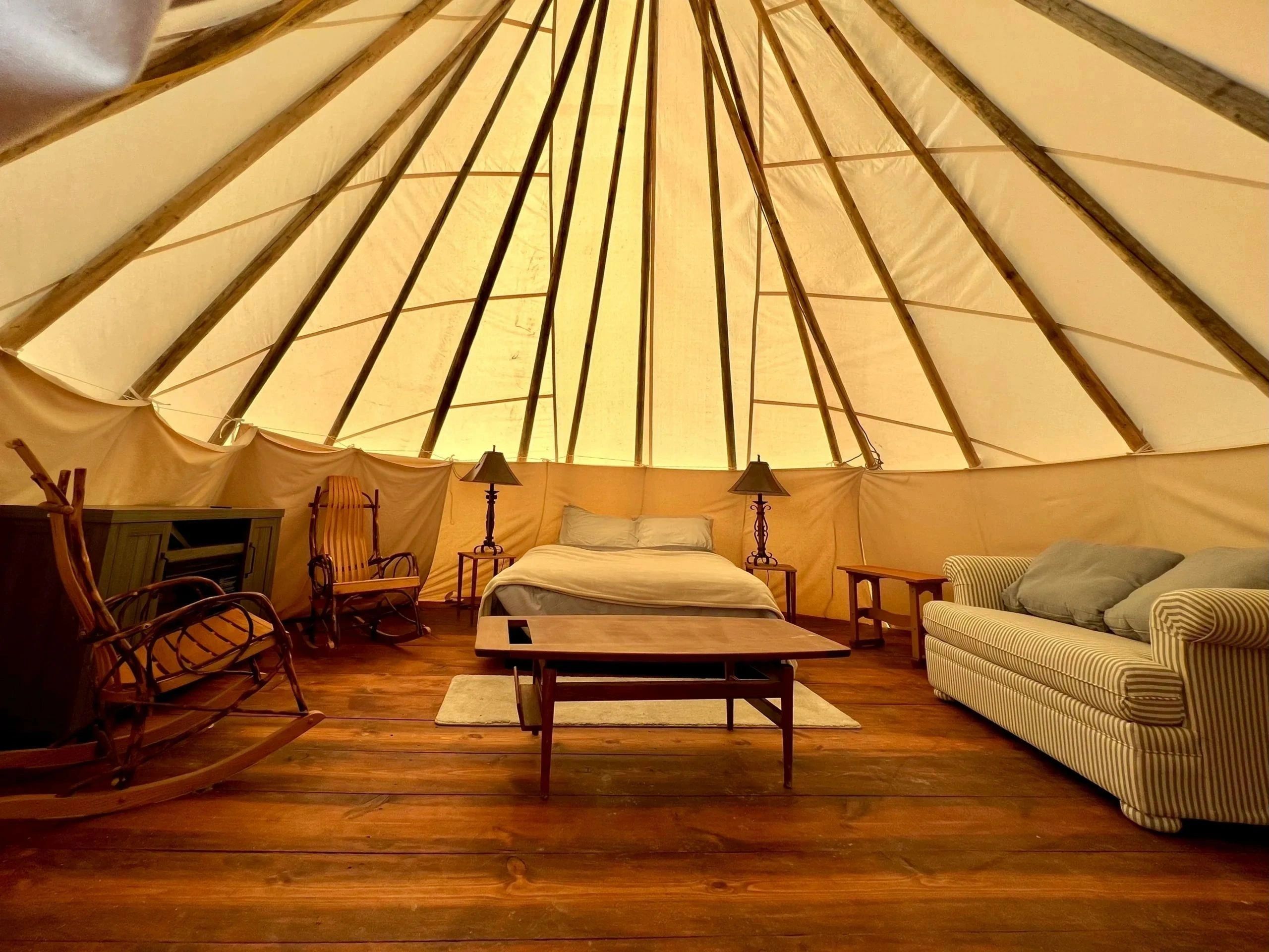 Explore Luxury Glamping near Glacier National Park Eastside Glacier Park Glamping Tipis