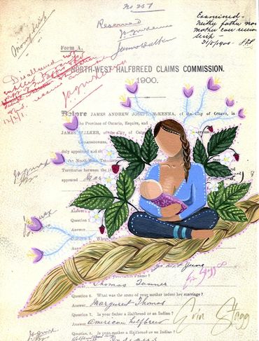 Breastfeeding Mother by Métis artist, Erin Stagg