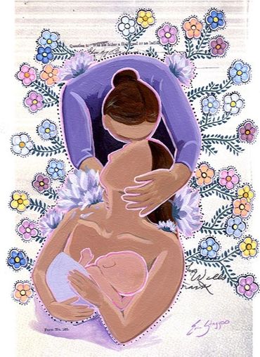 Becoming a Mother by Métis artist, Erin Stagg
