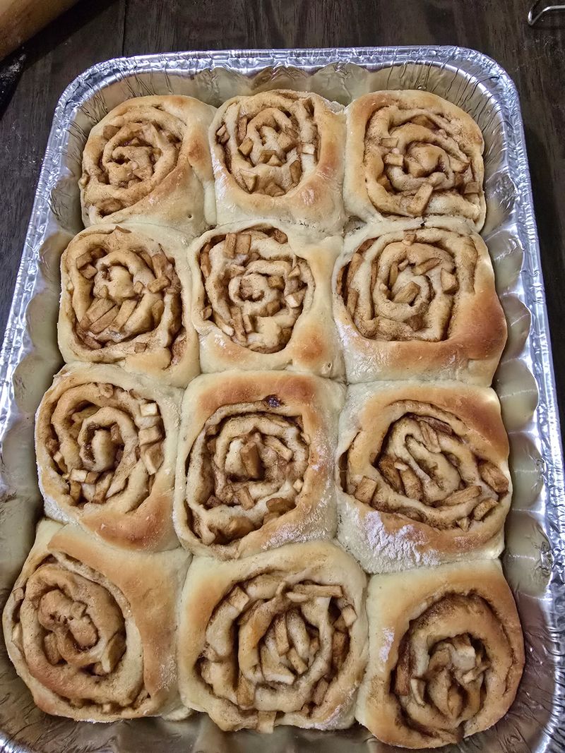 Caramel Apple Cinnamon Rolls
