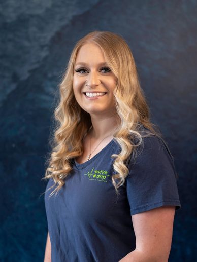 Brianna Brown manages the marketing at the Revive Drip Gig Harbor clinic